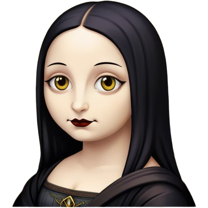Goth mona lisa emoji