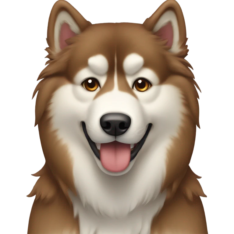 A red malamute emoji