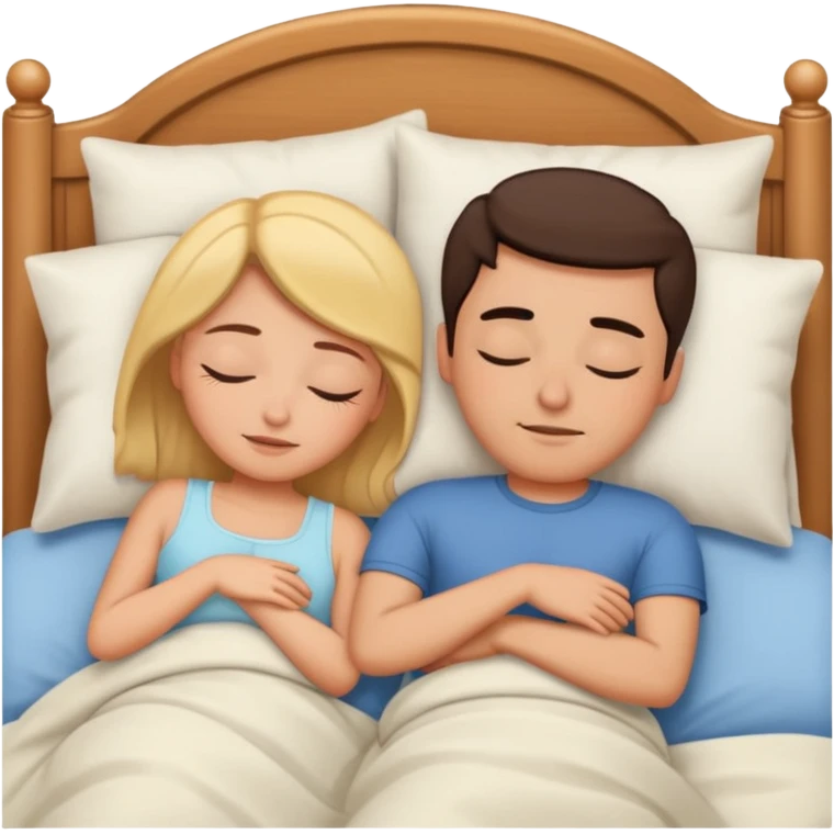 couple sleeping together  emoji
