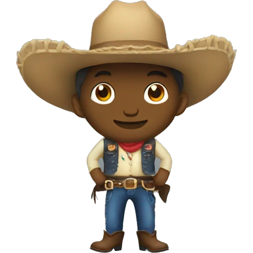 Gator in a cowboy costume  emoji