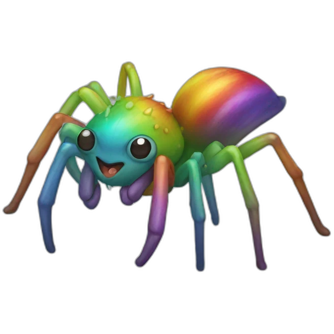 Rainbow Spider Full Body emoji