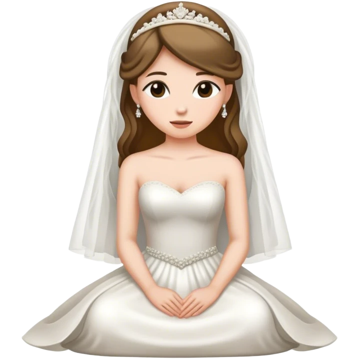 bride sitting side way emoji
