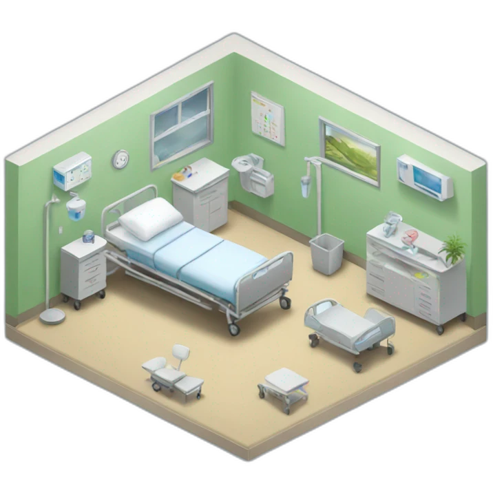 hospital room emoji
