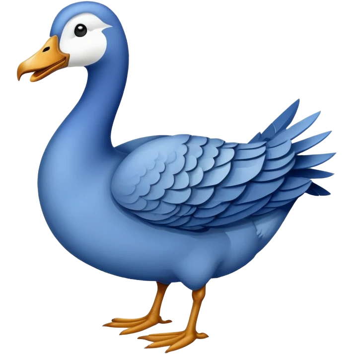 Blue Goose goose duck with issues  emoji
