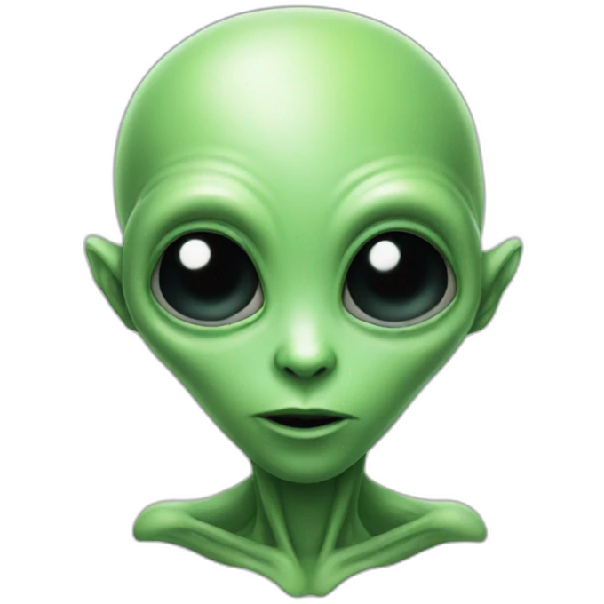 alien that makes a heart emoji