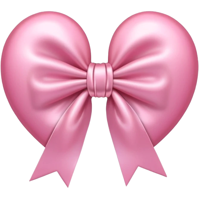 pink heart with light pink bow emoji