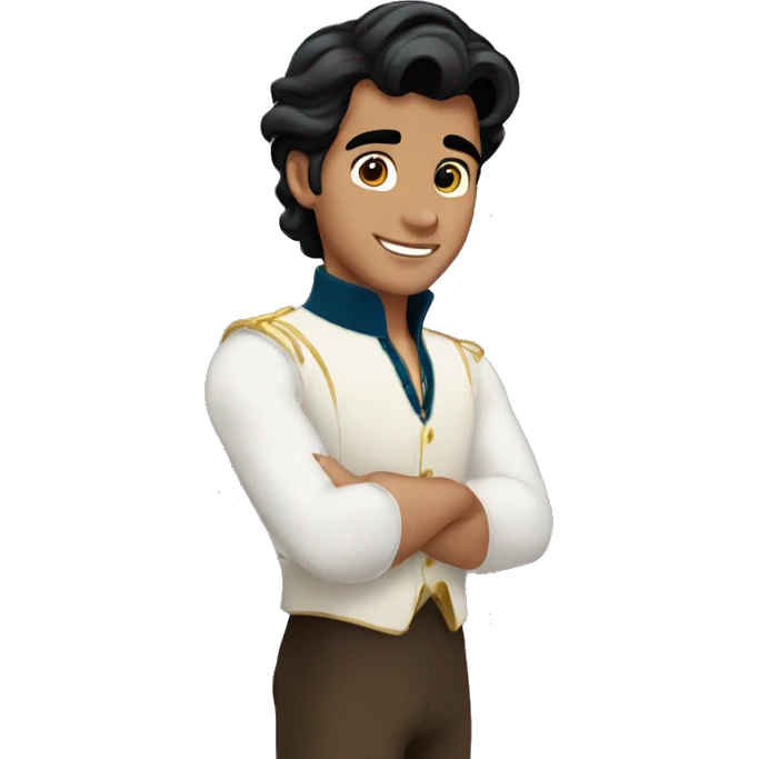 Prince Eric with grown out hair emoji