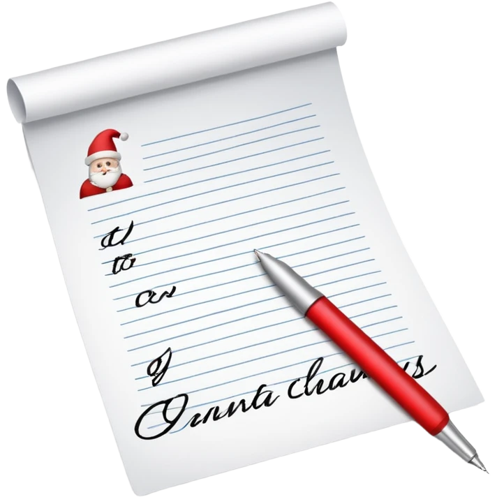 lettre au père noel emoji