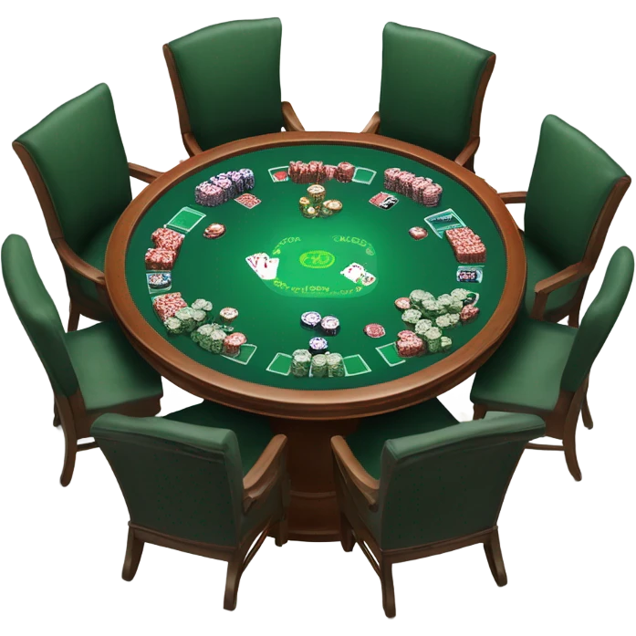 Poker table emoji