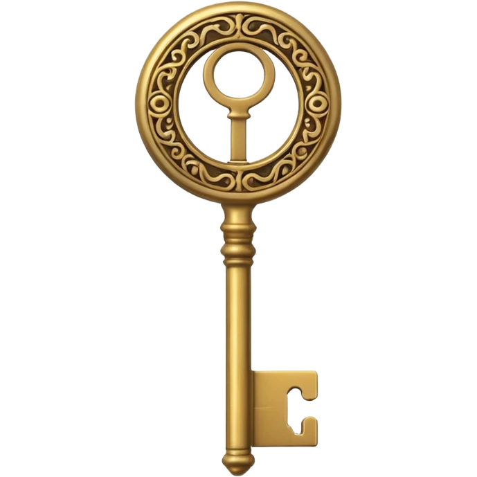 Vintage key  emoji