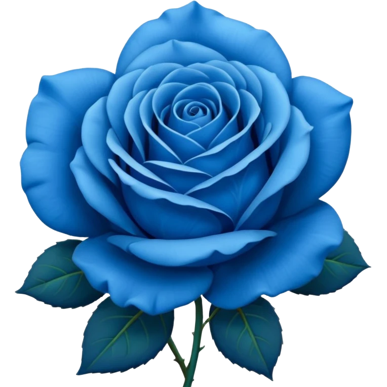 Blue rose emoji