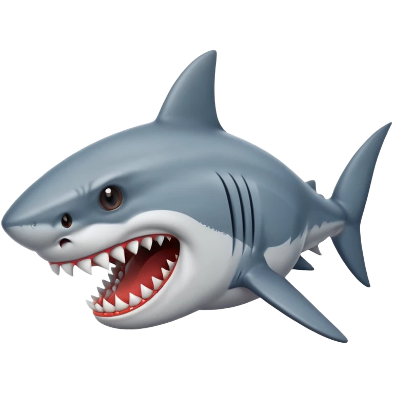 A angry shark emoji