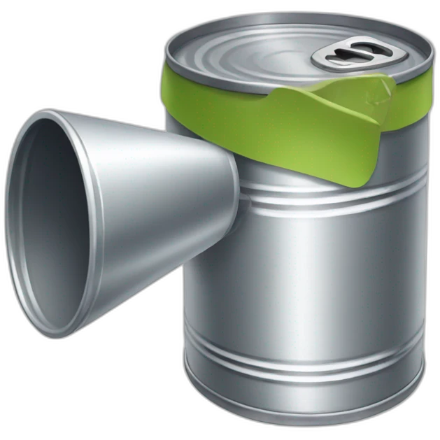 A tin can on the phone  emoji