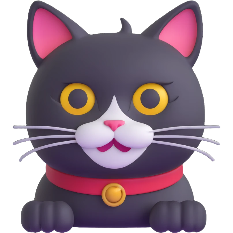 jolly one-eyed cat emoji