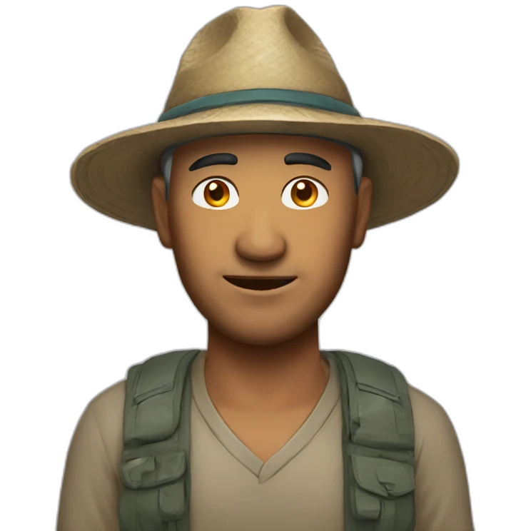 man with nepalese hat emoji