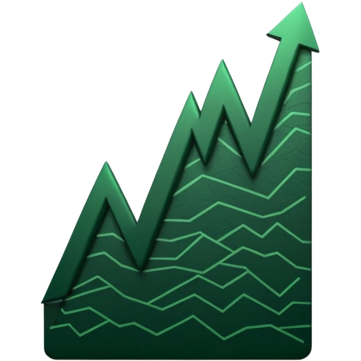 dark green growth graph emoji