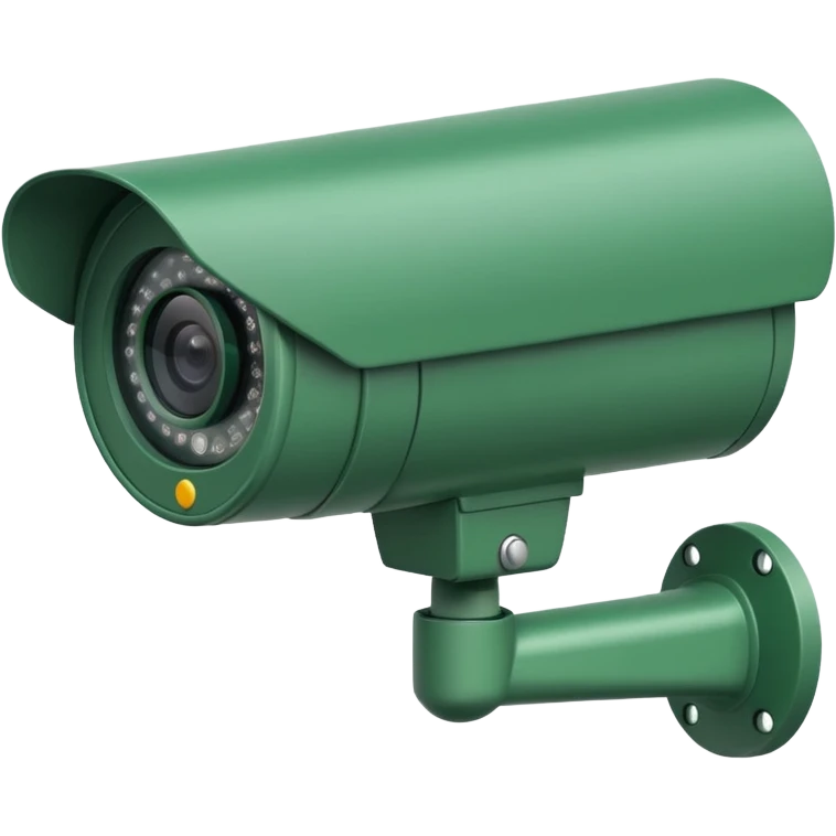 2d image of green cctv camera facing left  emoji