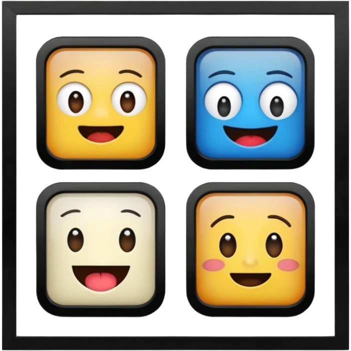 4 different memes emoji