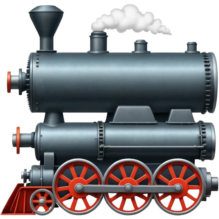 textile machines, locomotives emoji