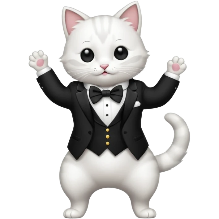 Dans eden kedi emoji