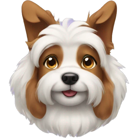 dog with fluffy ears emoji