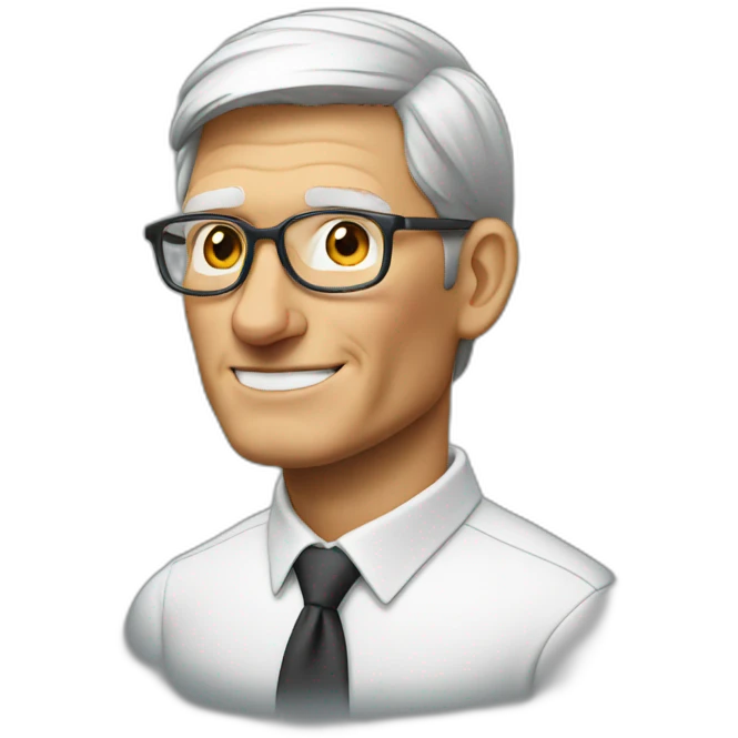 Tim Cook looking left emoji