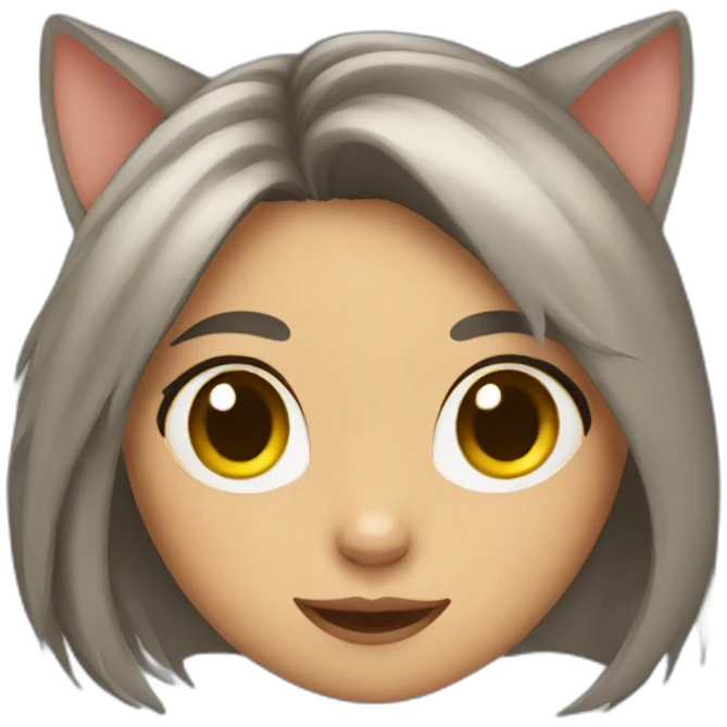 Cat girl emoji