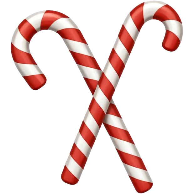 Christmas candy cane emoji