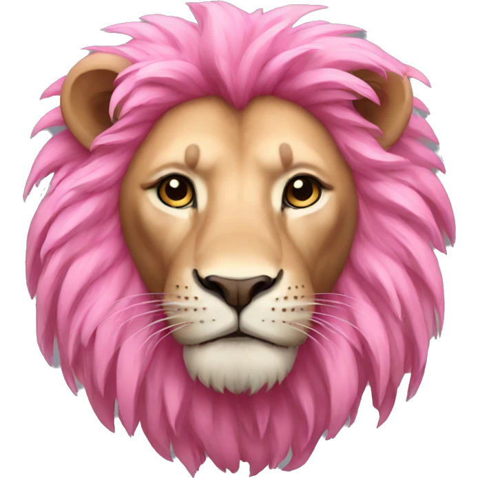 pink lion emoji