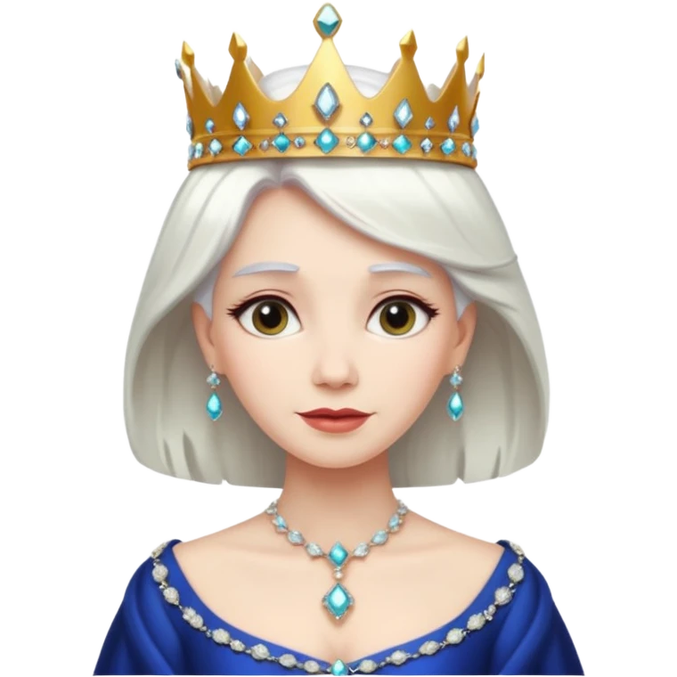 queen with white hair emoji