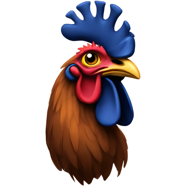 Gay black Jewish rooster emoji