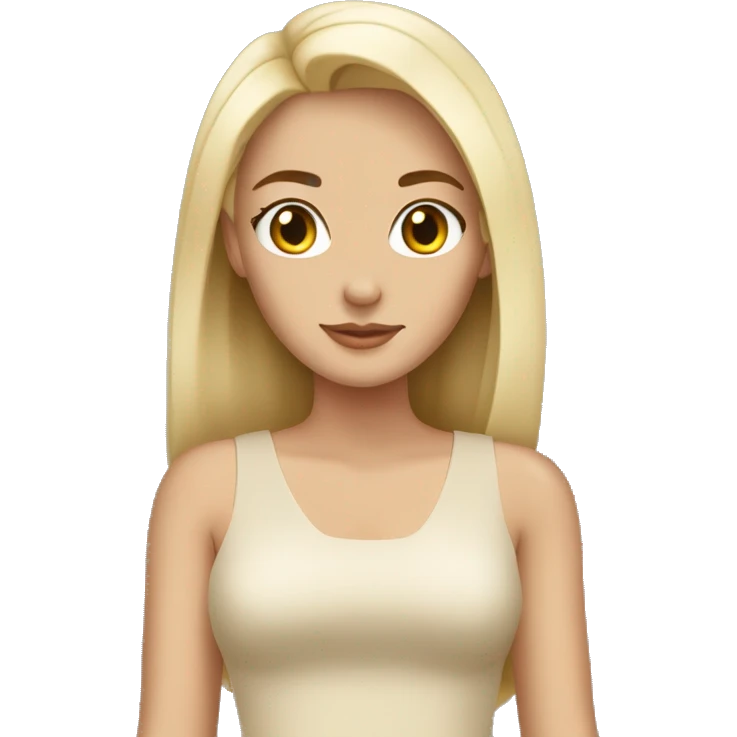 Beige Dress white girl emoji