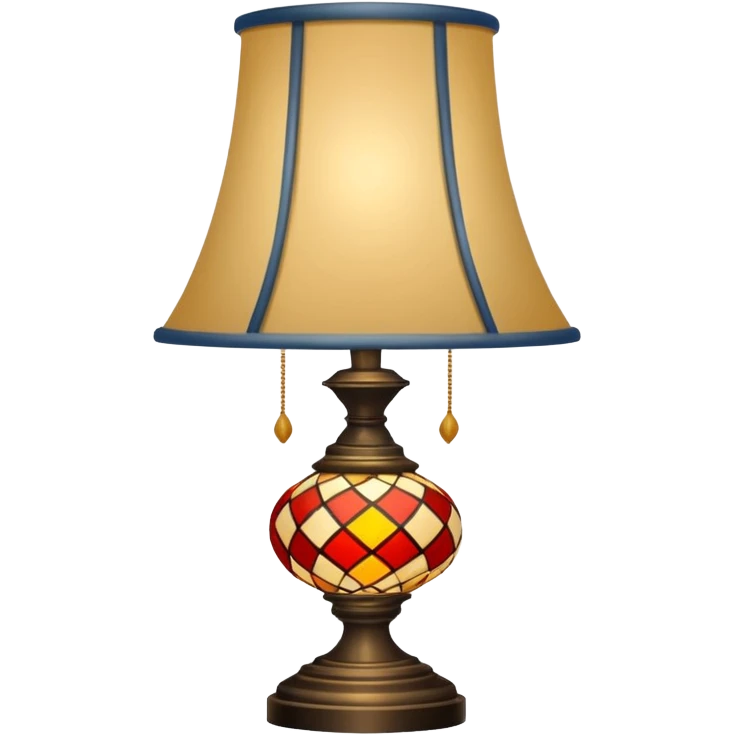 patterned lamp emoji