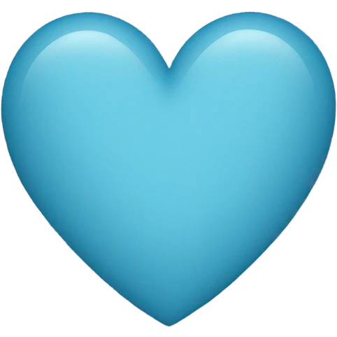 light blue heart emoji