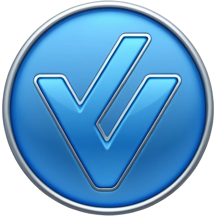 Tırtıklı mavi tik emoji