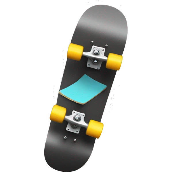 skateboard broken into two jagged pieces emoji