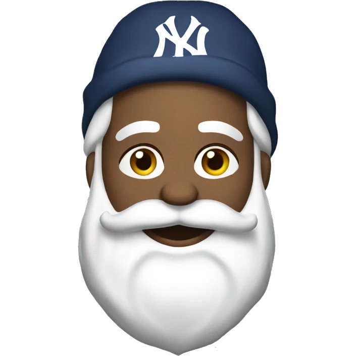 santa wearing yankee shirt emoji