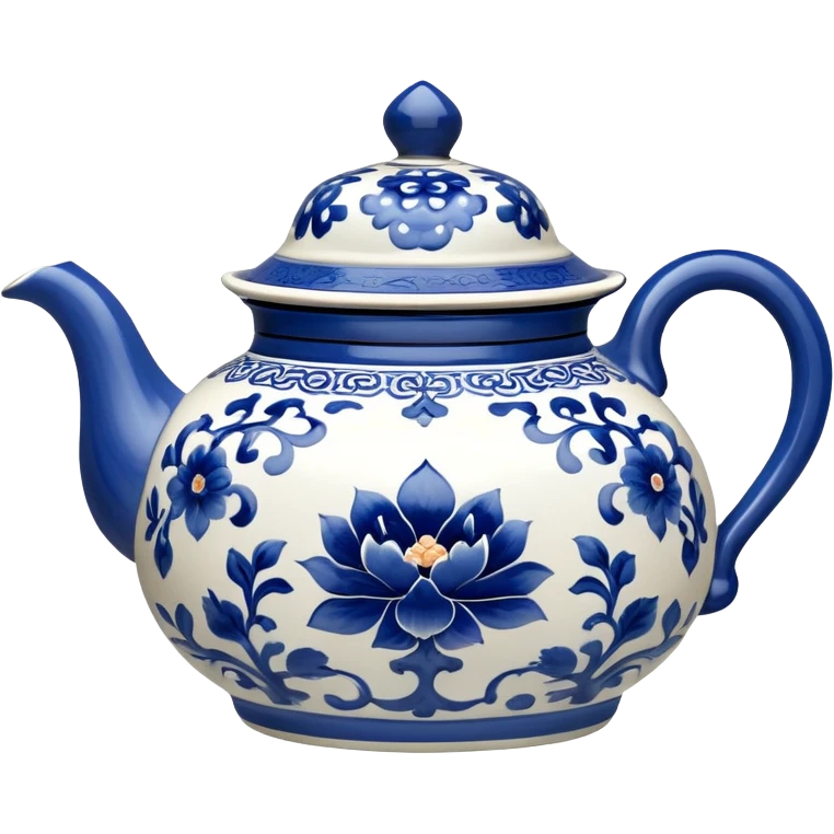 blue chinese teapot  emoji