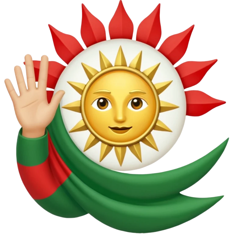 Kürdistan bayrağı emoji