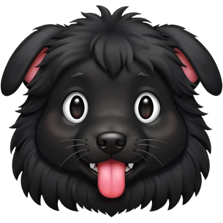 Cachorro preto emoji