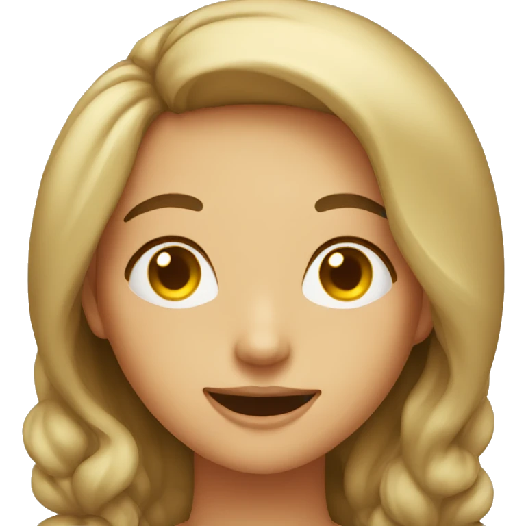 Baked girl, wink emoji
