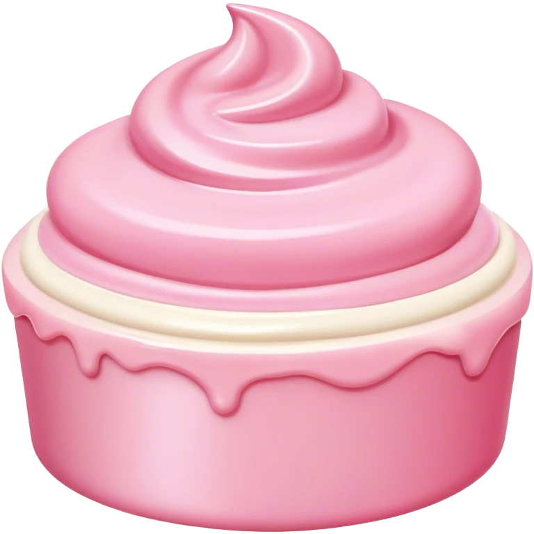 Esthetic pink cream emoji