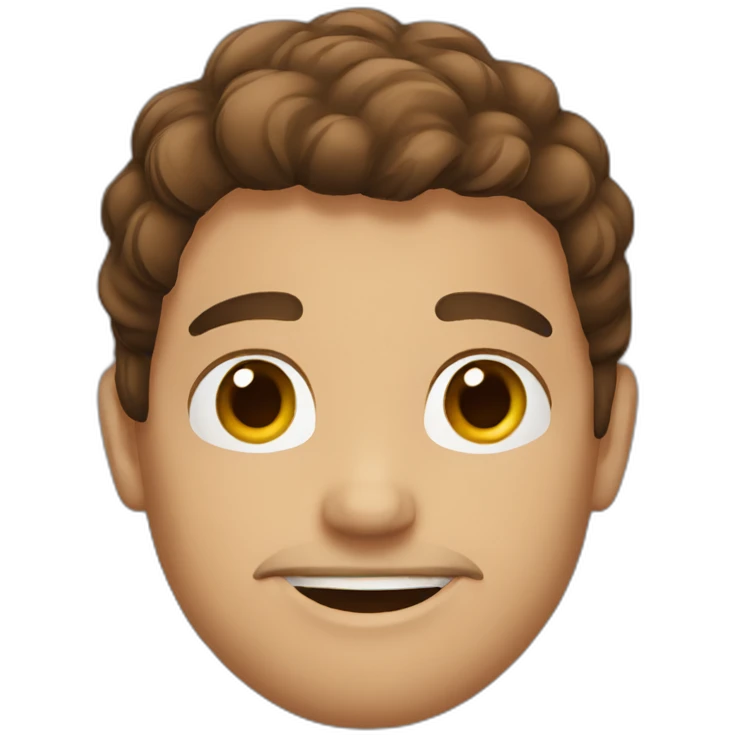 Brown haired guys emoji