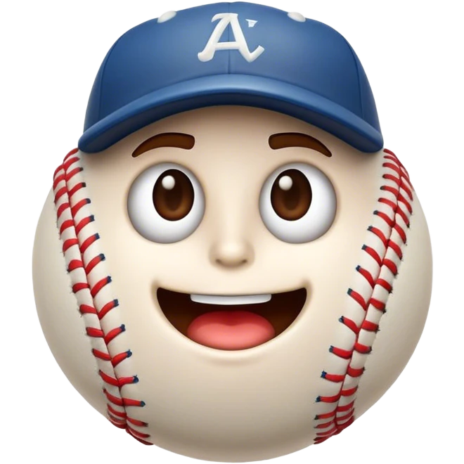 Cinematic Realistic Baseball Pop Culture Emoji, showcasing an action-packed scene of America's favorite pastime rendered with lifelike textures and energetic, nostalgic lighting. emoji
