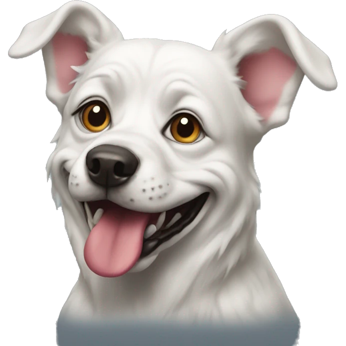 Clown dog emoji