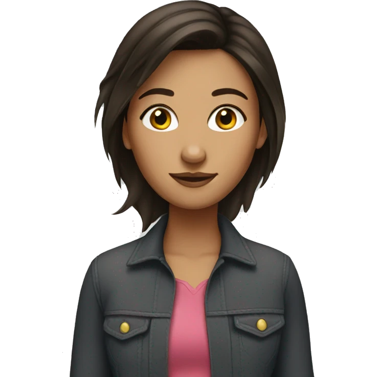 Brunette girl emoji