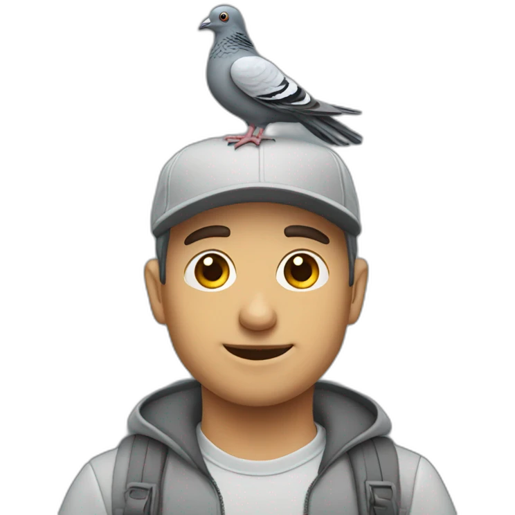 Pigeon-man emoji