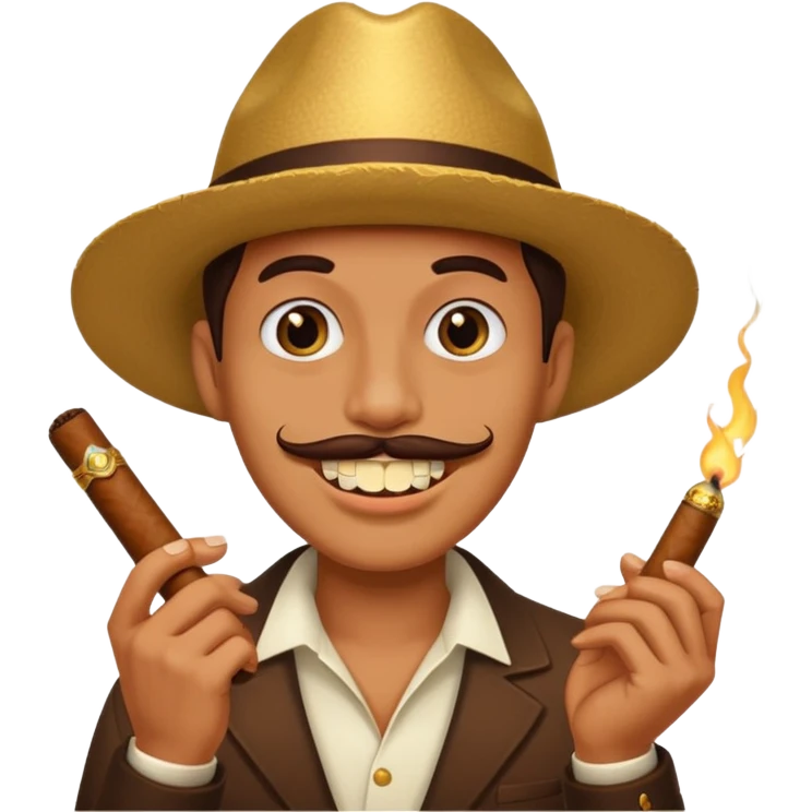 gold tooth with cigarnews emoji
