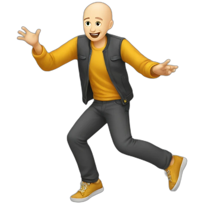 Dude-drunk-bald-dancing emoji