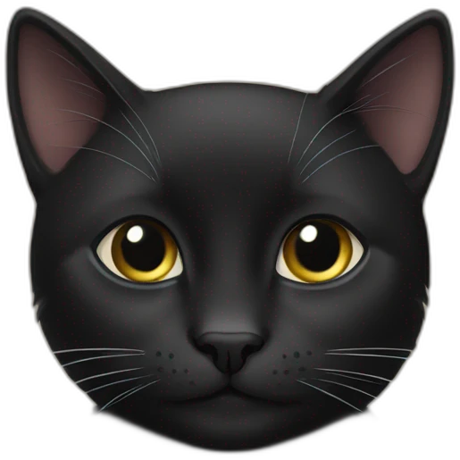 Black cat who doesn’t say thank you emoji